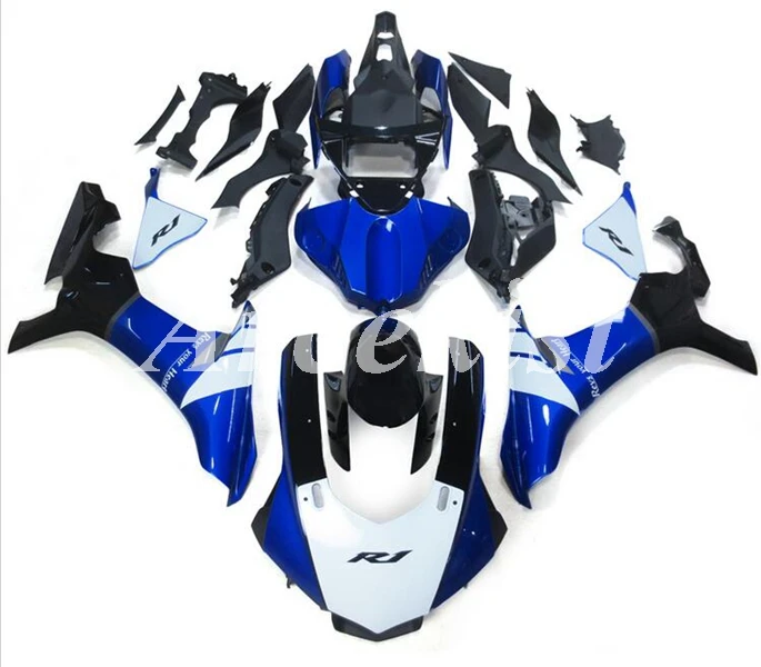 

Custom Motorcycle New ABS whole Fairings kit Fit for YAMAHA YZF-R1 R1 2015 2016 2017 2018 2019 15 16 17 18 19 blue white cool