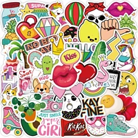 1050pcs cute cartoon girl stickers aesthetics water bottle laptop guitar luggage waterproof graffiti sticker decal kid toy