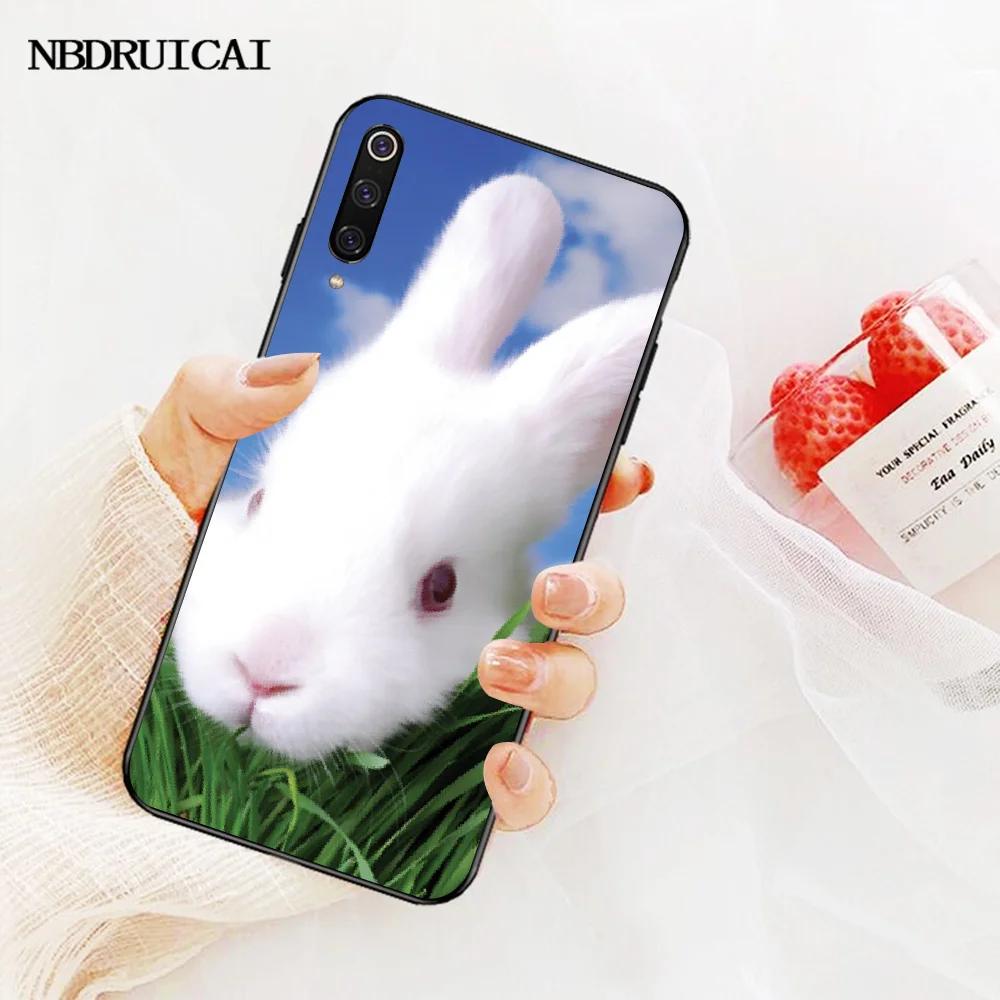 NBDRUICAI чехол для телефона с милыми белыми кроликами Redmi Note 8 8A 7 6 6A 5 5A 4 4X 4A Go Pro Plus