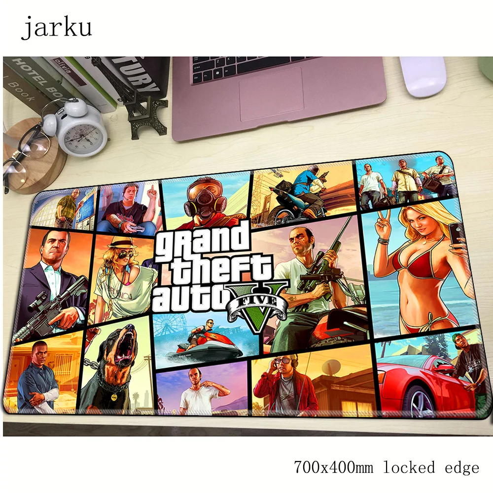 Геймерский коврик для мыши gta v, 700x400 мм, большой игровой коврик для мыши для ноутбука, большой коврик для мыши в подарок на день рождения, коврик для мыши, Настольный Коврик Для Мыши для ПК