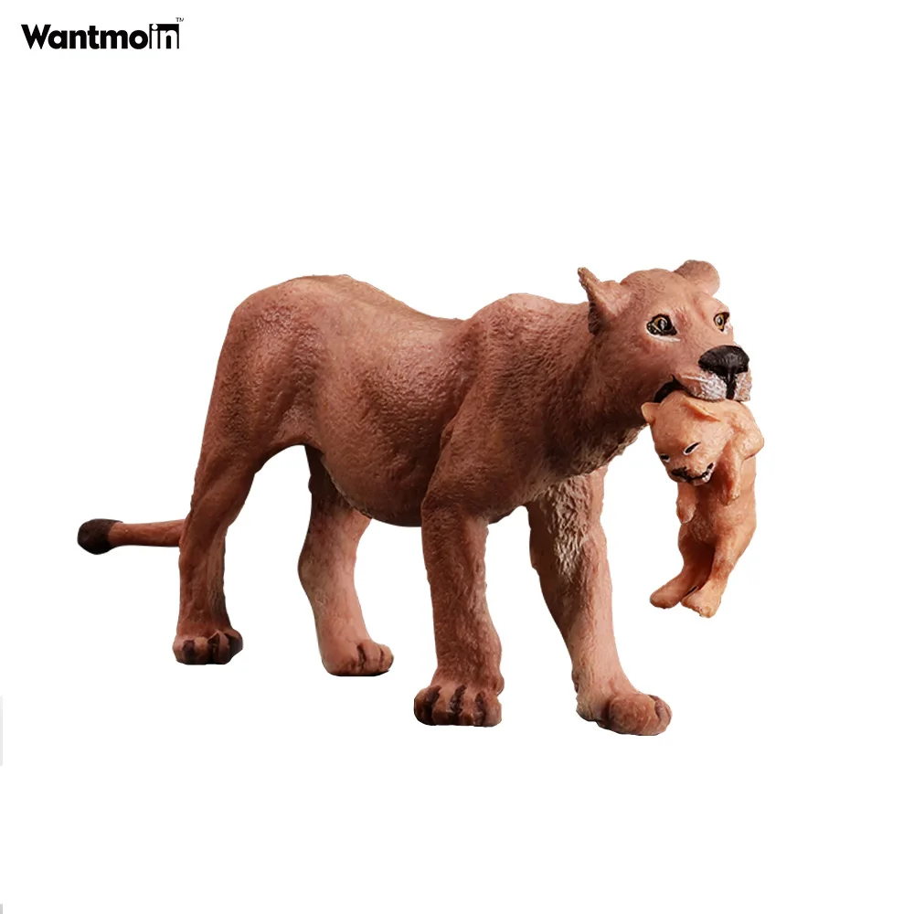 Figura de acci&oacute;n de animales salvajes para la familia, modelo de animales salvajes de pl&aacute;stico realista para colecci&oacute;n de Ciencia Educativa-4