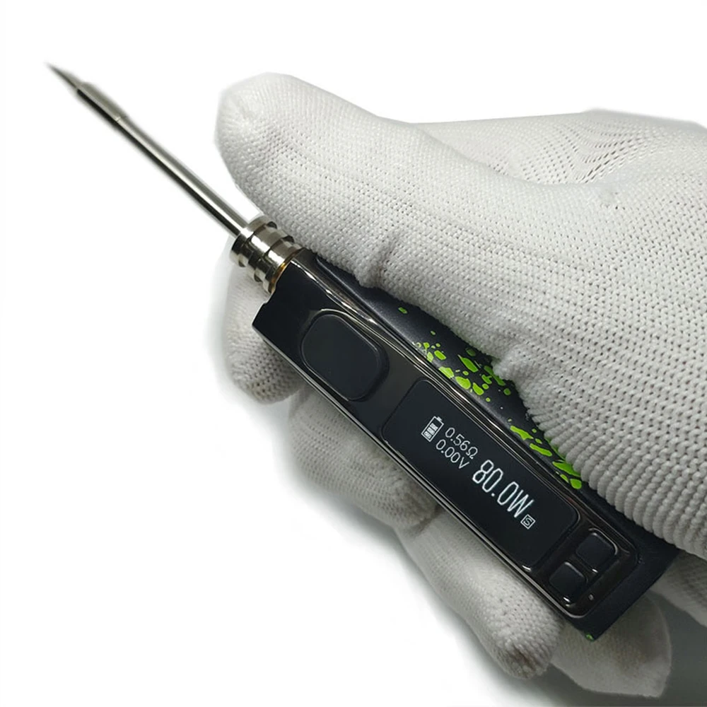 80 Вт 2500 мАч USB паяльные станции мини паяльник литиевая батарея сварочный комплект