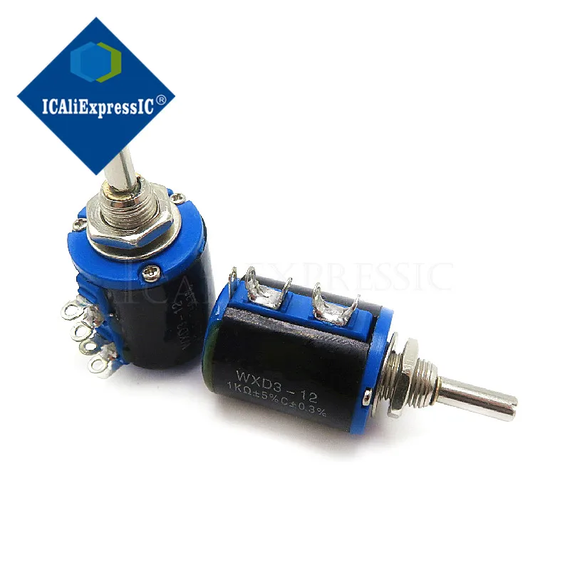 

2 шт. WXD3-12 1 Вт 1K ohm WXD3-12-1W 5 кольцо мульти-круг точность проволочный потенциометр в наличии