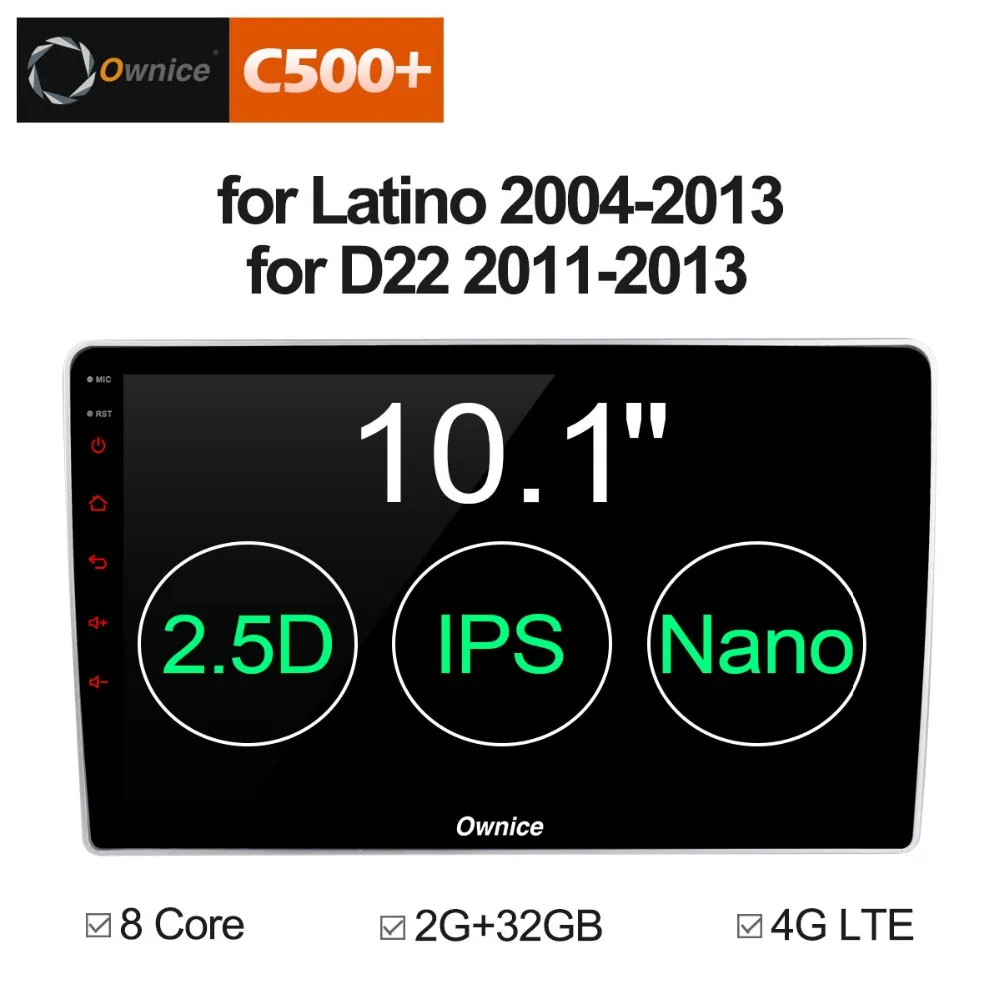1Din 10 1 &quotIPS Octa core 4G RAM + 32G ROM Android 9 0 навигация GPS DVD радио плеер для Nissan hisno D22 2011 2012 2013 DSP