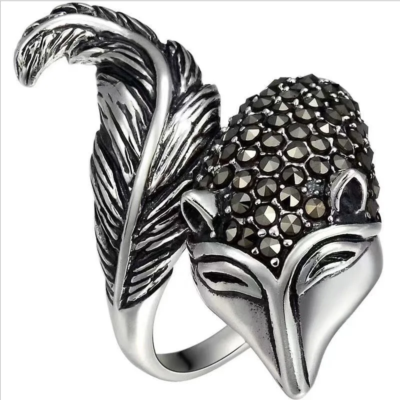 Ретро 925 стерлингового серебра украшения тайские серебряные горный хрусталь