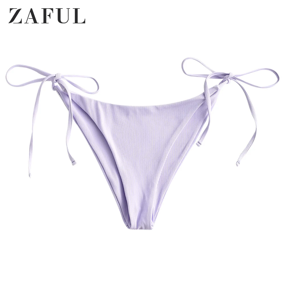 

Женский купальник в рубчик, с низкой талией