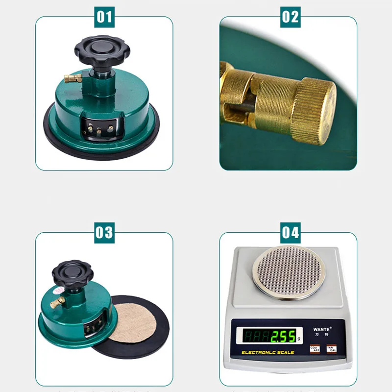 100 кв. см круглый резак для образцов ткани текстильной (режущее лезвие + коврик) |
