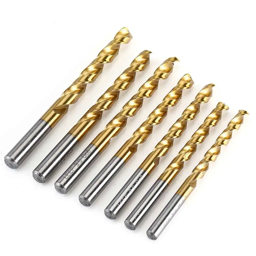 

19Pcs Titanium Coated M42 Twist Drill Bit High Cobalt HSS Drill Bit Set Industrial Grade 1-10mm for Metal Woodworking Tool Kit