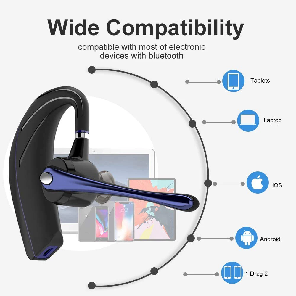 Bluetooth гарнитура CSR 5 0 с шумоподавлением микрофоном|headphones with mic|wireless earphone headphoneearphone