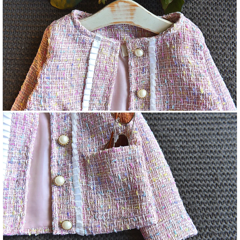 Детский костюм из двух предметов куртка с юбкой и шорты для девочек на весну