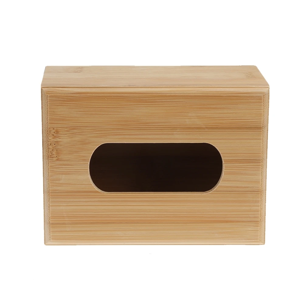 2 размера бамбуковая коробка для салфеток дома Прямоугольная форма контейнер