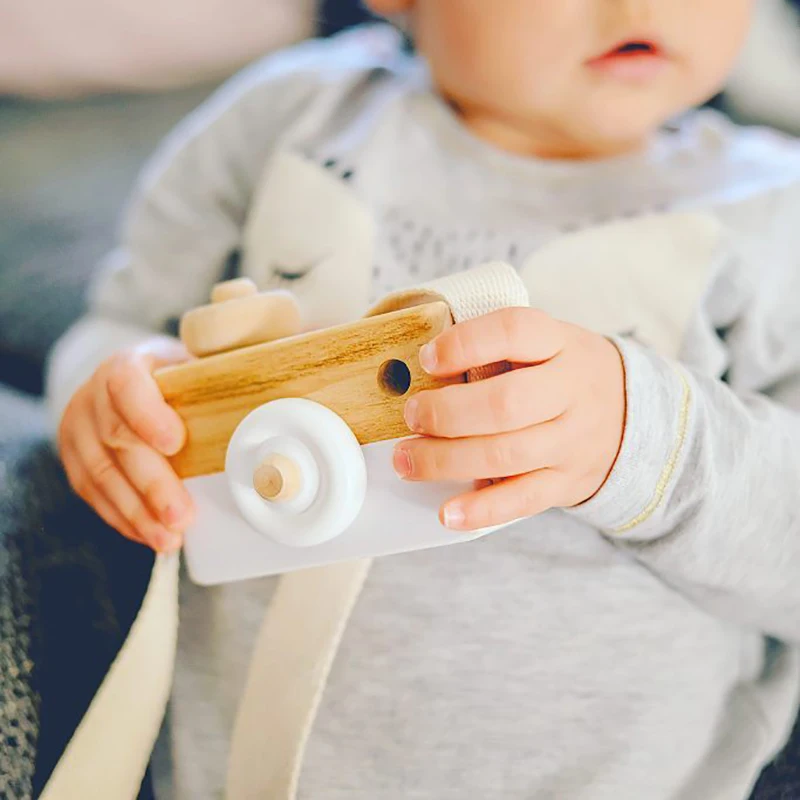 

Children Wooden Camera Toys Hanging Camera Photography Decoration Children Educational Toys for kids Birthday Christmas Gifts
