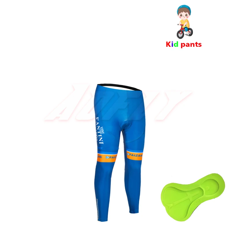 new pro team FANTINI Orange blue children's cycling long sets kids clothes bicycle for equipment bike clothing |