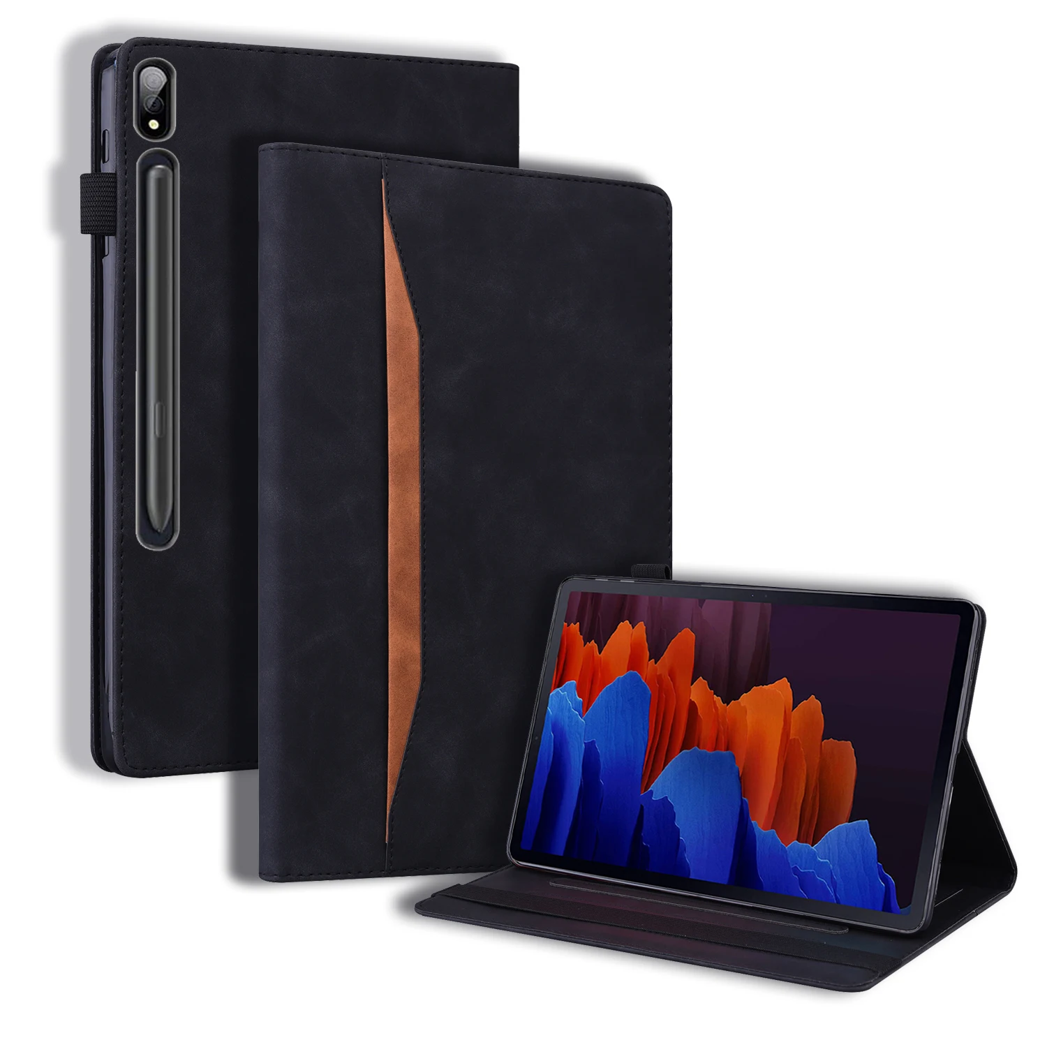 

Кожаный деловой чехол для планшета Lenovo Tab P12 Pro, чехол 12,6 дюйма, противоударный Прочный чехол для планшета Lenovo Tab P12Pro, чехол
