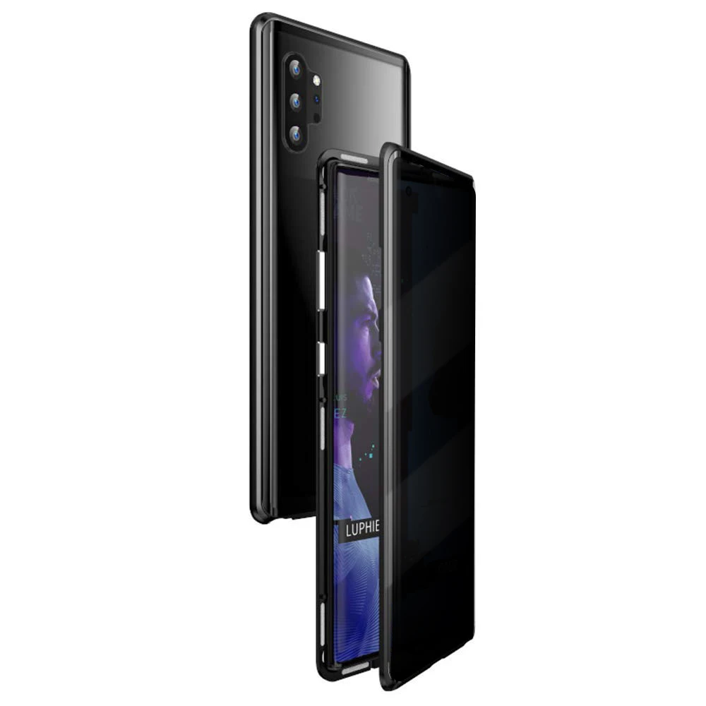 Магнитный чехол для samsung Galaxy S10, S8, S9, Note 10 Plus, Note 9, 8, S10e, противоскользящий двойной металлический бампер из закаленного стекла