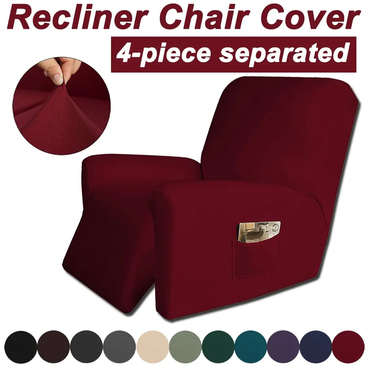 

PVC Recliner Cover Split Relax All-inclusive Lazy Boy Chair Cover Lounger Single Couch Sofa Slipcovers Armchair Covers