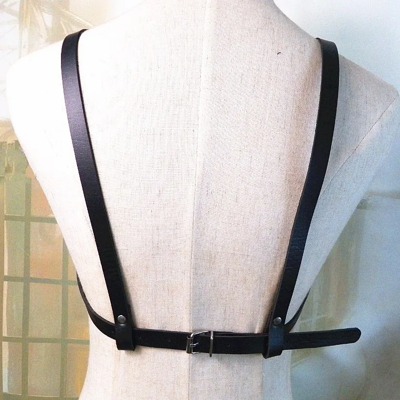 WKOUD EAM 2020 New Bondage PU Leather Corset Belt Women Punk Personality Sexy Belly Chain Female Temperament Waistband PF651 | Аксессуары