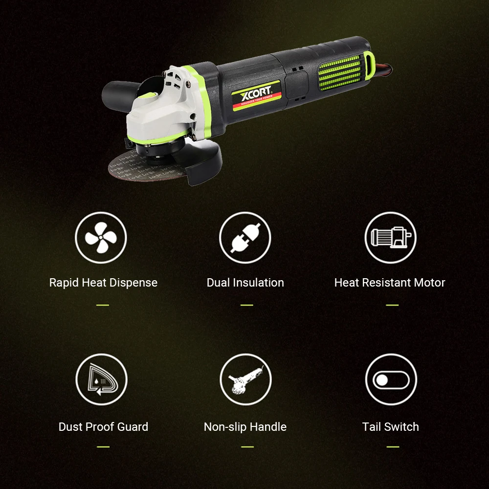 Угловая шлифовальная машина 800 Вт полировальный станок для автомобилей 4 1/2 дюйма