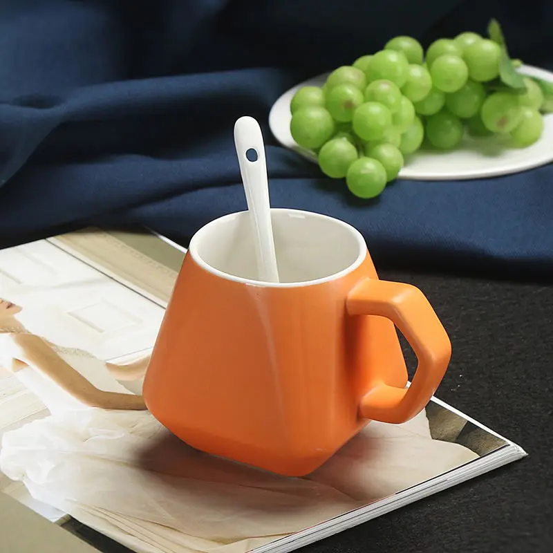 Керамическая чашка Mark для завтрака молока большая емкость рекламная логотип на