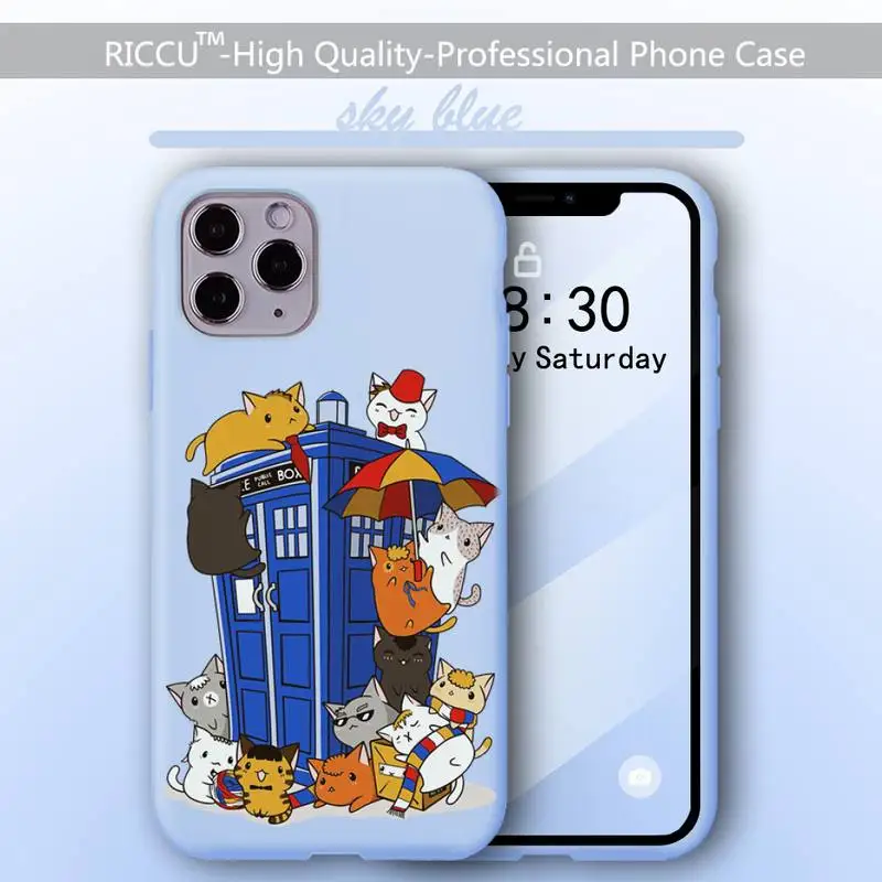 

Time Machine Doctor Who TARDIS Phone Case for iPhone 12 13 pro max mini 11 12 13 pro XS MAX 8 7 6 6S Plus X XR blue phone covers