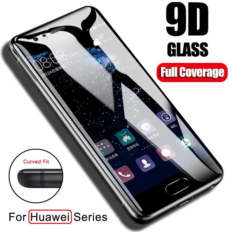 9D Закаленное стекло пленка для huawei Y6 Y9 Y5 Y9 Y7 Nova 3 3i P Smart Z Y6 Полное покрытие экрана протектор стекло 9H