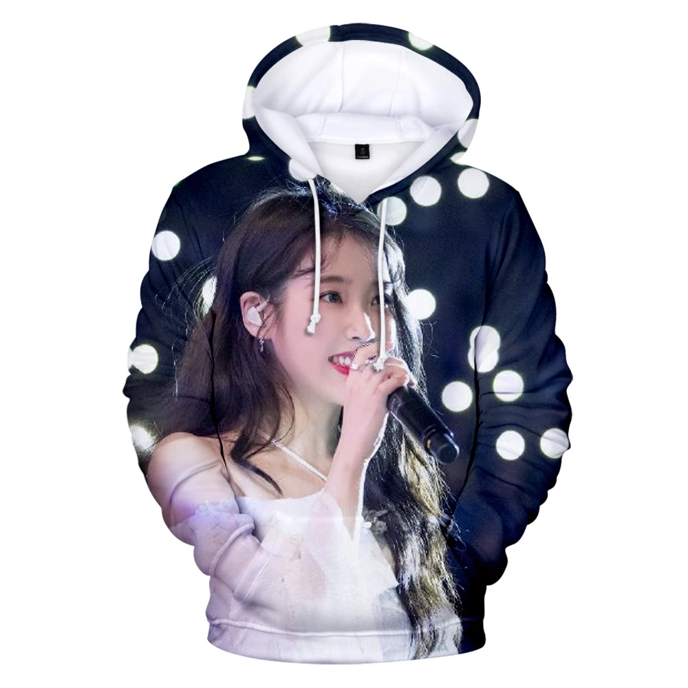 

Новинка 2021 Толстовка K-pop Singer IU с 3D длинным рукавом Толстовка для мужчин/Wo мужская повседневная Уличная одежда толстовка унисекс Lee Ji-Eun пулов...