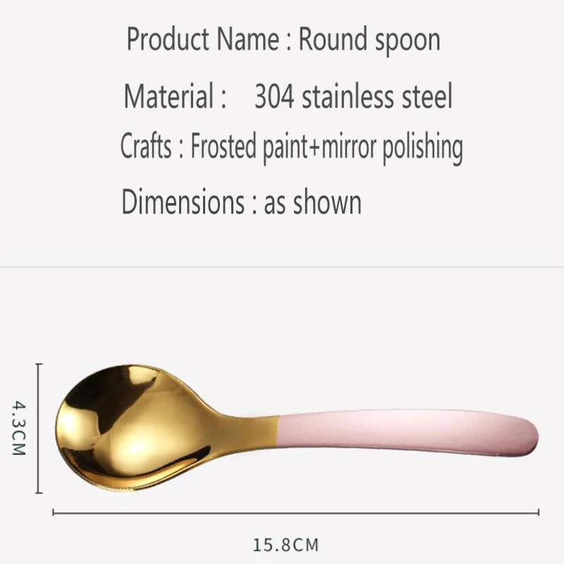 Домашние суповые ложки круглая ложка из нержавеющей стали 304 для пищевых