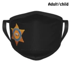 Маска-значок Lasd Pm2.5 для защиты от пыли, многоразовая маска для лица сделай сам, помощник шерифа, уезд Лос-Анджелеса, полицейские полиции, Калифорния