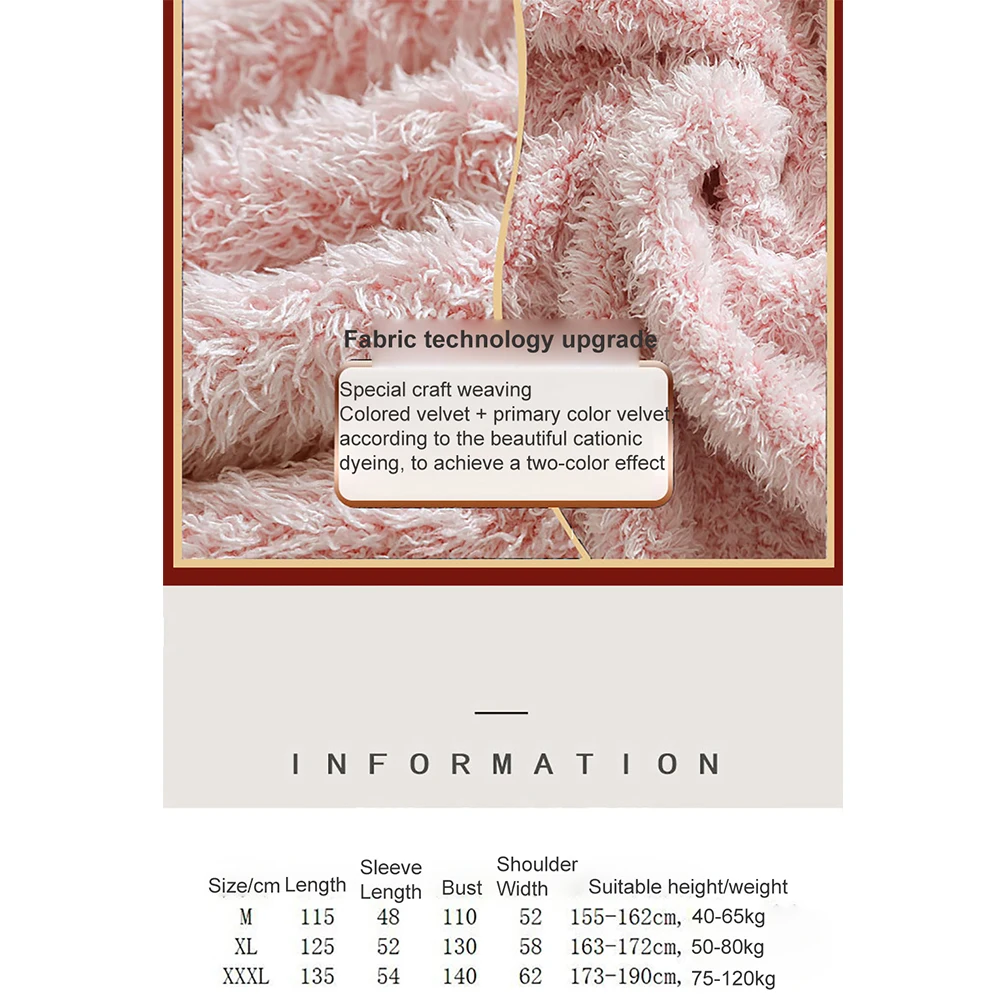 Winter Warm Flannel Buttons Bathrobe Female Hooded Loose Lengthen Thicken Solid Robes For Pregnant Woman Couples Night Dress 3XL