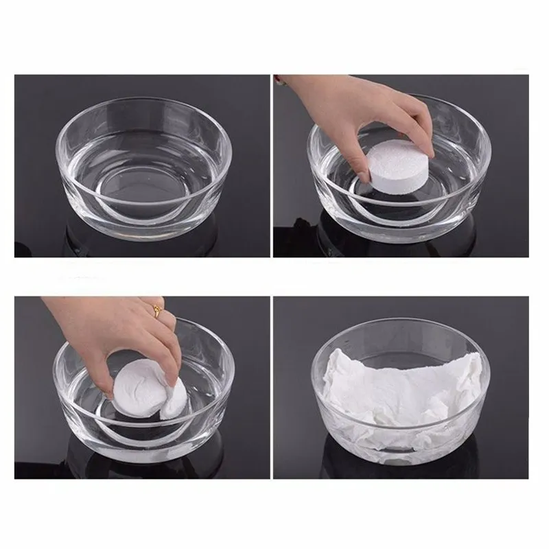 Портативное спрессованное полотенце Волшебная салфетка для путешествий мягкий