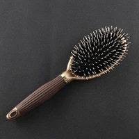 1 pcs hairdressing comb massage comb boar bristle paddle hair brush detangling brush for straightening smoothing hair