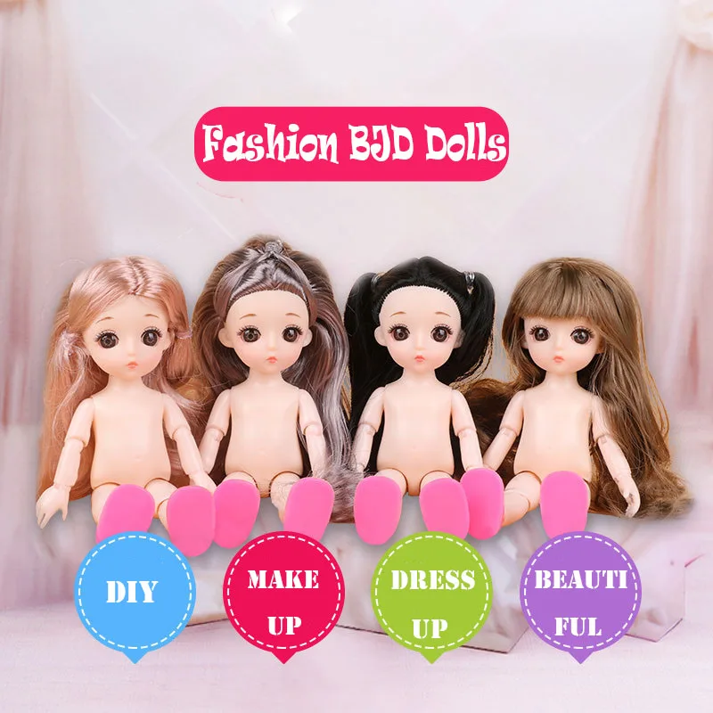 13 совместный подвижный BJD кукла куклы игрушка 1/8 17 см милый оригинальный