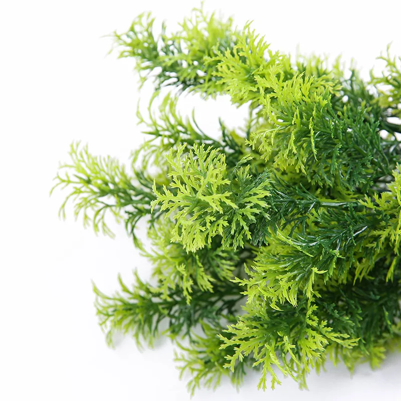 7 вилок зеленые пластиковые искусственные растения имитация травы башня