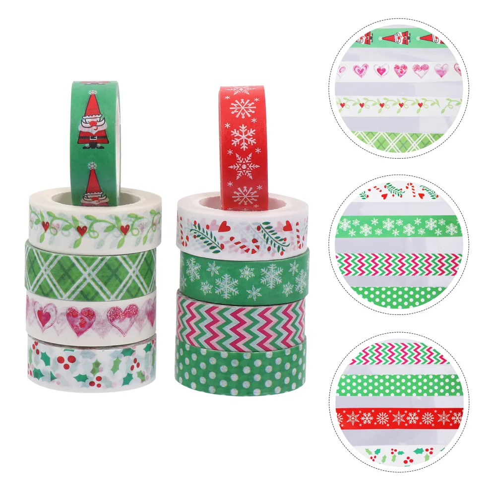 10 шт. Скрапбукинг ленты мультфильм по индивидуальному заказу Рождественская