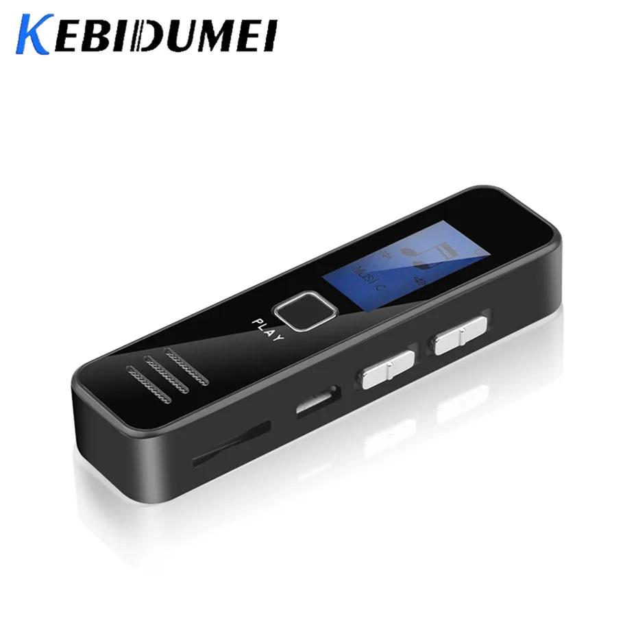 Цифровой диктофон Kebidumei записывающий mp3 плеер 20 часовой мини с поддержкой TF карты