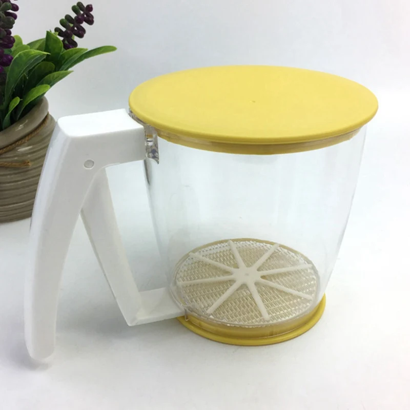

For Manual Icing Sugar Powder Strainer Hand-held Flour Sieve Fine Mesh Sugar Filter Kitchen Gadget Pastry Tools Baking