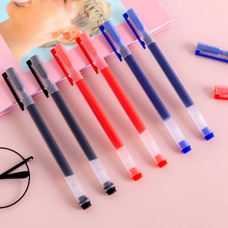 

10PC Gel Pen Refill 0.5mm Supplies Studuents Blue Pen Kawaii Stationary Pen Refill Colorful Pens for School Stationery Gel pens