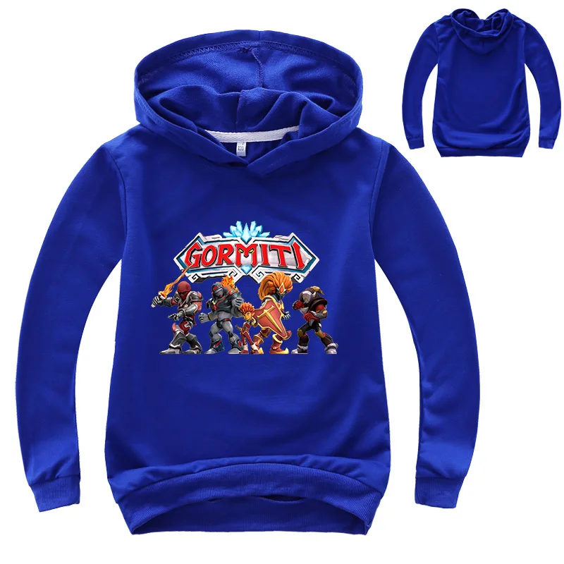 2020 Gormiti New Kids Hoodies Children Clothes Boys Long Sleeve Baby Sweatshirt Ryan Toys Review Coat Cartoon Girls Tops Tees | Детская