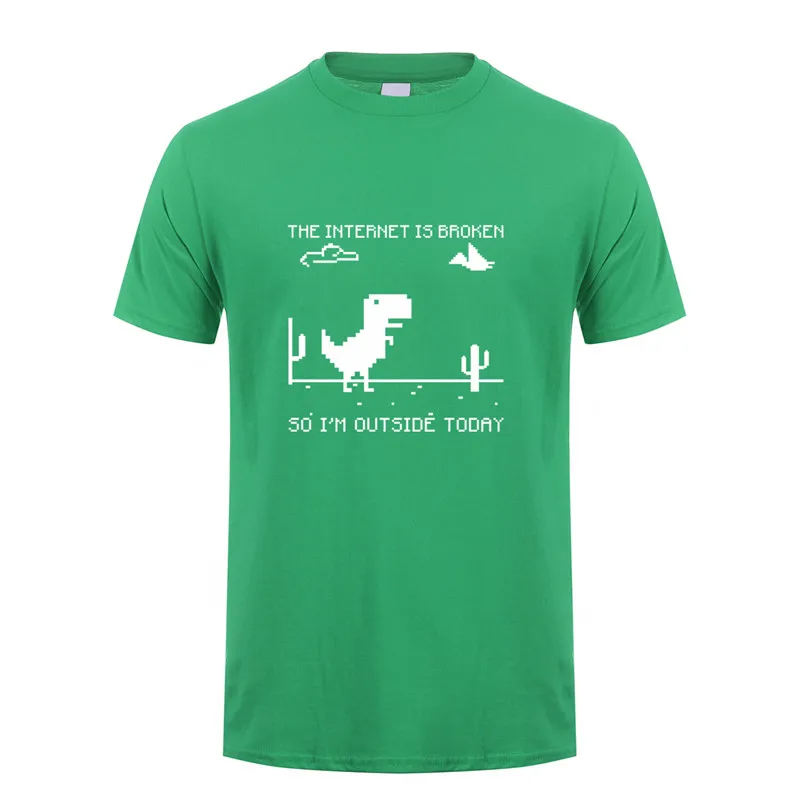 irish green Новинка, летняя мужская футболка, Интернет разбита, веб-страница, компьютер, хлопковая футболка, забавная Мужская футболка, топы, футболка, OZ-342 - Цвет: irish green