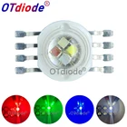 200PCS 45mil RGBW LED Diode 8pins  High Power LED Chip 4W 4*3W 12W lamp Colorful DIY for Stage lighting beads