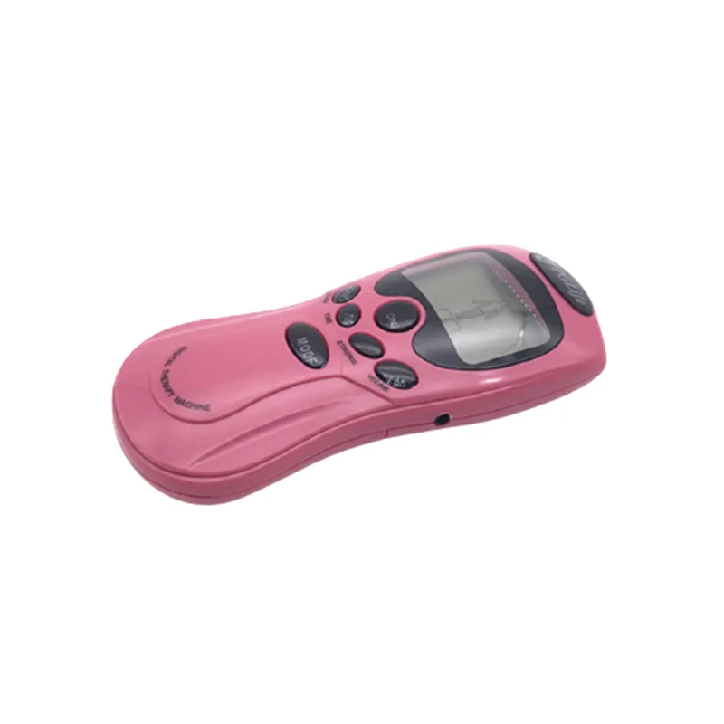 Массажер электрический розовый для тела импульсный массажер физиотерапии