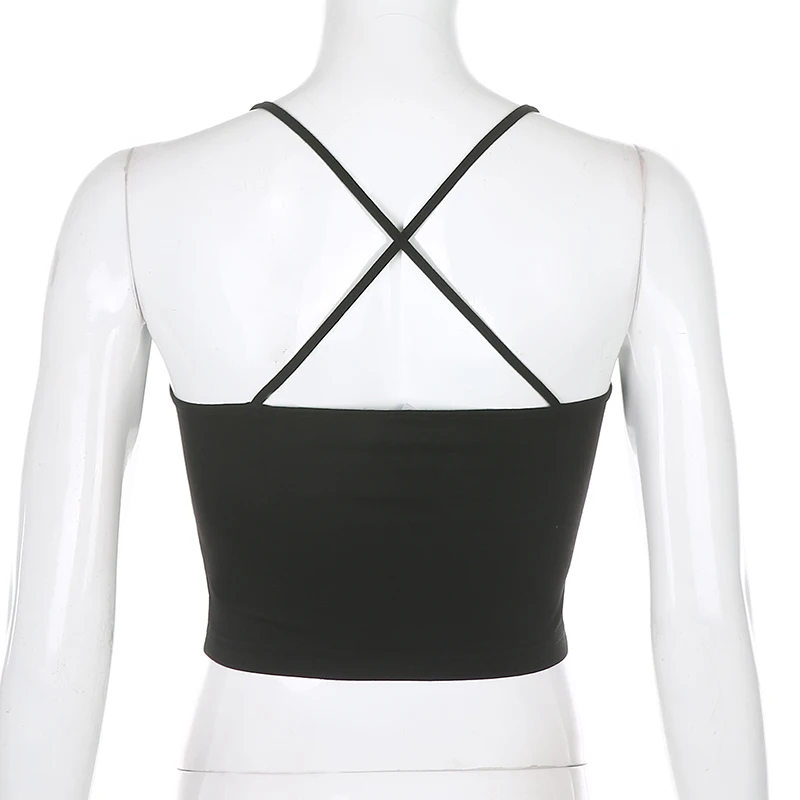 Женский укороченный топ с кружевными краями и V образным вырезом|Топы| |