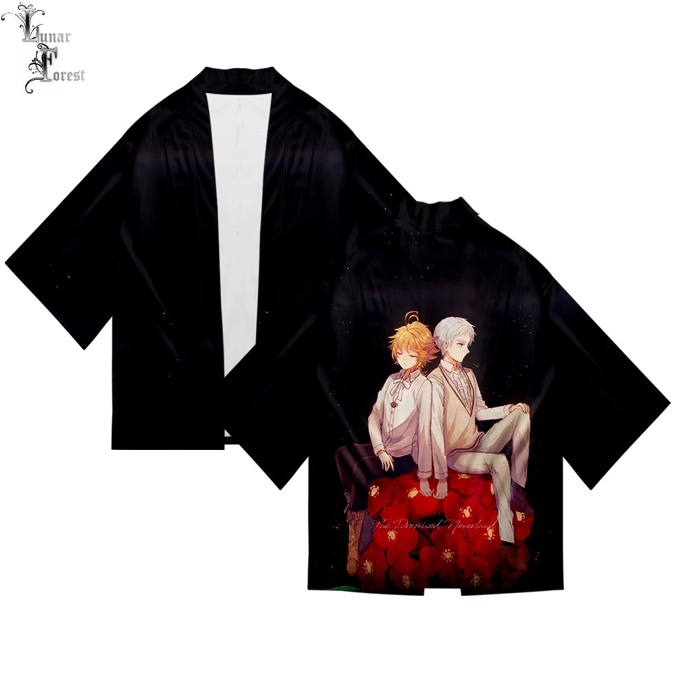 

The Promised Neverland Cardigan Japanese Kimono Haori Yukata Women/Men kimono Summer Shirt Short Sleeve Streetwear Loose