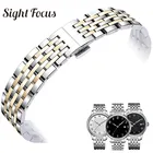 Ремешок металлический для часов Tissot 1853 T41 T006 Lelocle Powermatic 80, из нержавеющей стали, 19 мм