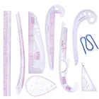 MIUSIE 9 шт. Швейные Портные Прямые французские кривые линейки Рисование линия измерение многофункциональная DIY одежда лоскутное ремесло