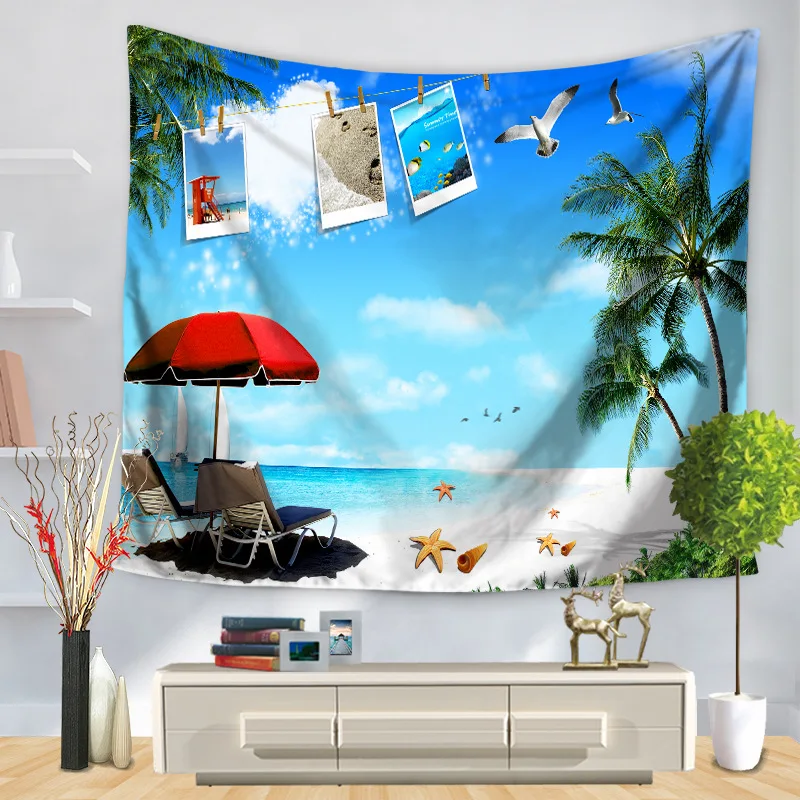 Гобелен красивые морские пляжные пейзажи настенные гобелены домашний декор