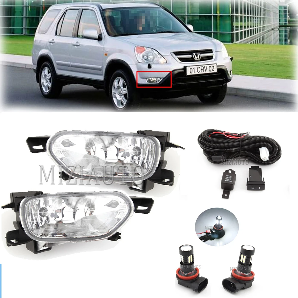 Светодиодный ные Противотуманные фары s для Honda CRV CR-V RD5 RD7 2002-2004 SUV противотуманные