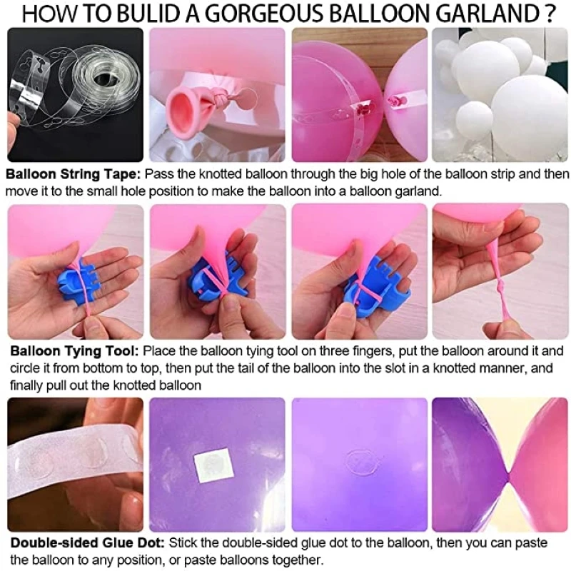 Decoraci&oacute;n Para el d&iacute;a de San Valent&iacute;n, Kit de guirnalda de globos de confeti, decoraci&oacute;n para fiesta de cumplea&ntilde;os, boda, ni&ntilde;a, decoraci&oacute;n para el D&iacute;a de San Valent&iacute;n-5