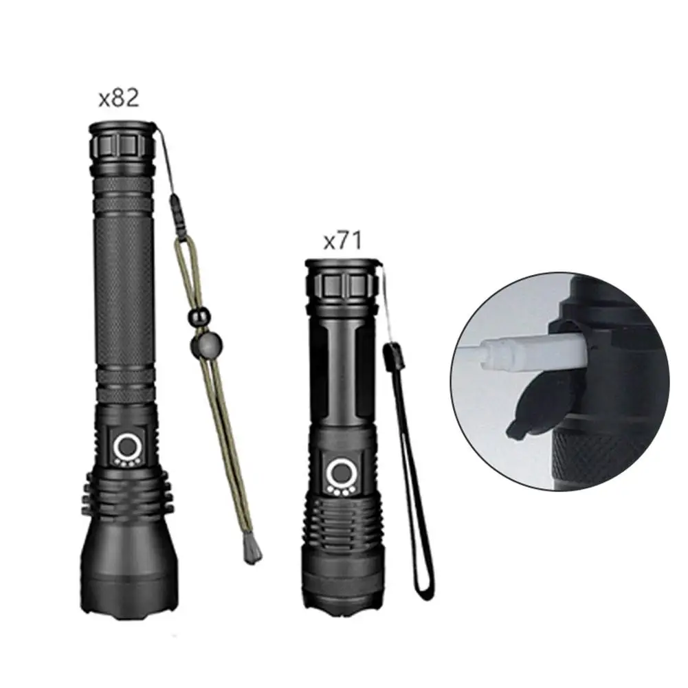 Сверхмощный светодиодный фонарик 2000LM XHP50 тактический фонарь USB Перезаряжаемый