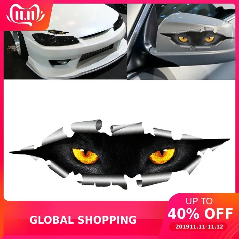 2 шт.! 210x50 мм автомобильный стиль Забавные 3D глаза наклейка на автомобиль